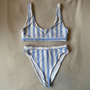 Dippin Daisy’s Striped High Waisted Bikini